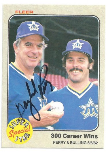 Autographed 1983 Topps Seattle Mariners Pitchers: Gaylord 