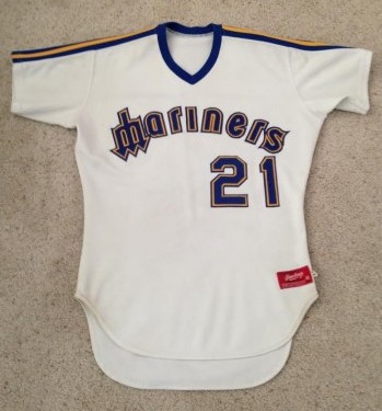 ALVIN DAVIS  Seattle Mariners 1984 Away Majestic Throwback