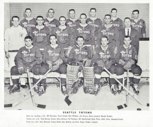 Seattle Ironmen Hockey Team 1947 Pacific Coast Hockey League