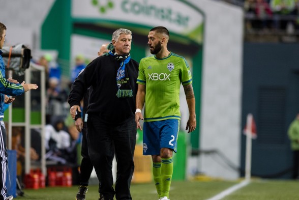 Clint Dempsey just got his face broken 